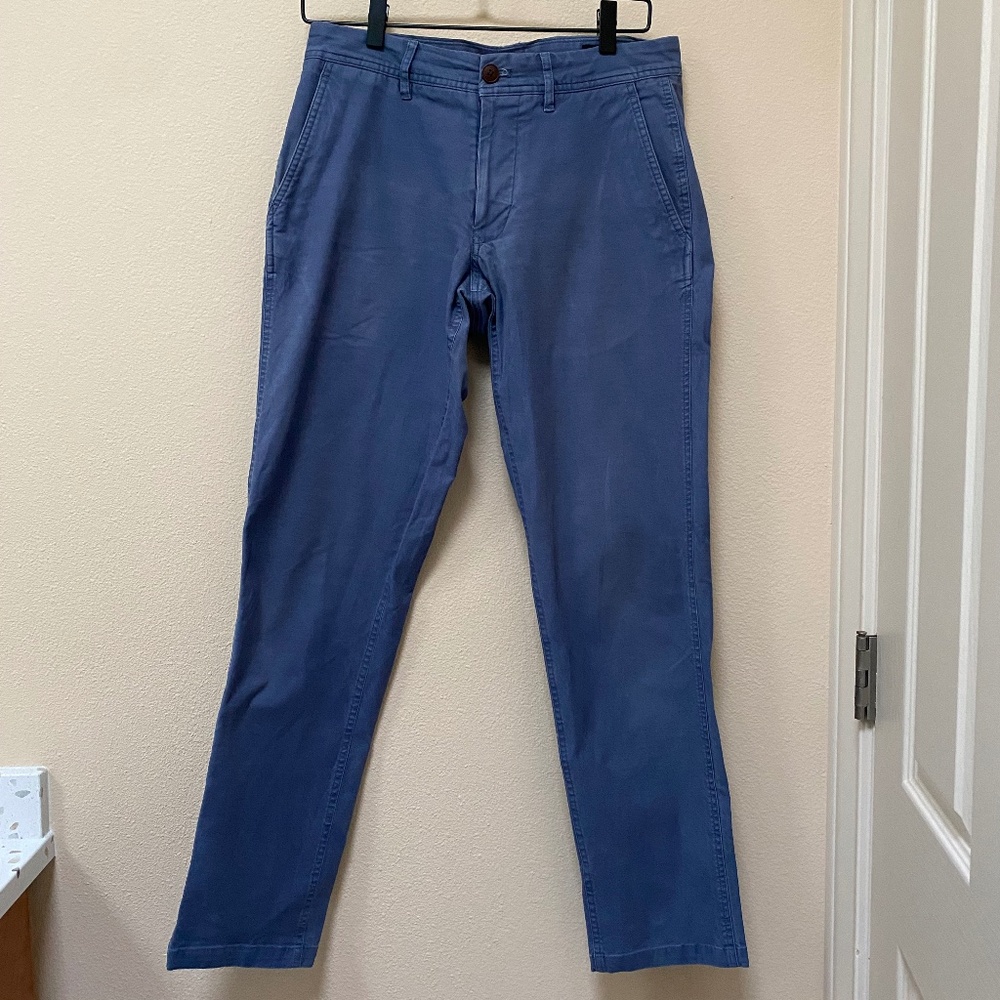 Bonobos Men's Light Blue Athletic Fit Chinos Pants Straight Leg, Size 29x32